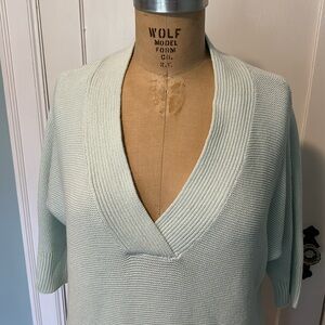 Chico’s Deep-V Cotton Sweater